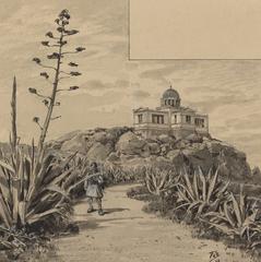 Observatory building with a dome roof by Themistocles von Eckenbrecher, 1890