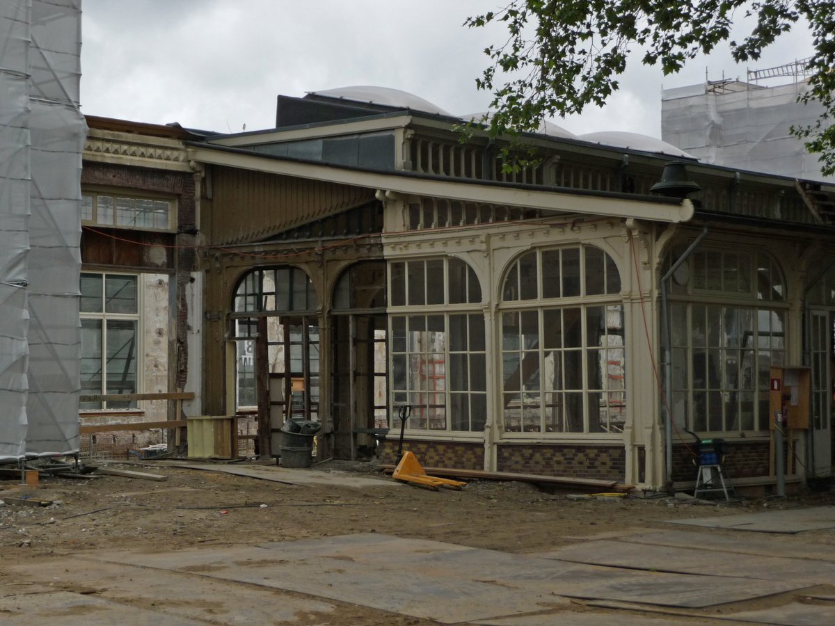 Old 19th century buildings in Artis Zoo along Plantage-Middenlaan in Amsterdam