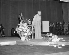 Albert van Dalsum farewell exhibition for King Lear at Stadsschouwburg, Amsterdam in 1964