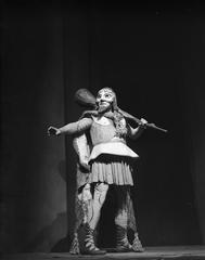 Albert van Dalsum dressed as Heracles in a 1947 theater performance