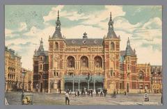 Amsterdam Stadsschouwburg theatre building at Leidseplein in early 20th century