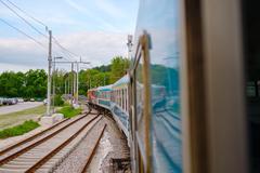 Train D 481 departing from Ljubljana station towards Rijeka