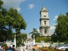Dolmabahce Clock Tower in Istanbul, Turkey