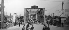 Historical Tenmabashi Bridge in Japan old photo