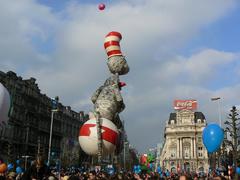 Colorful balloons floating during the 1st Balloons Day Parade in Brussels