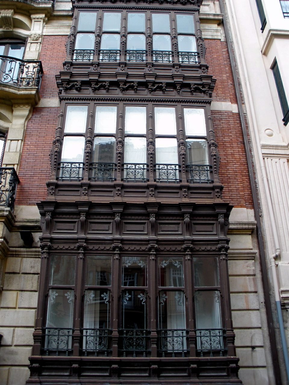 Building on Alameda Mazarredo in Bilbao Spain