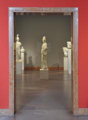 View of the Liebieghaus Antique Collection with the statue of the 'Frankfurter Athene' in Frankfurt am Main