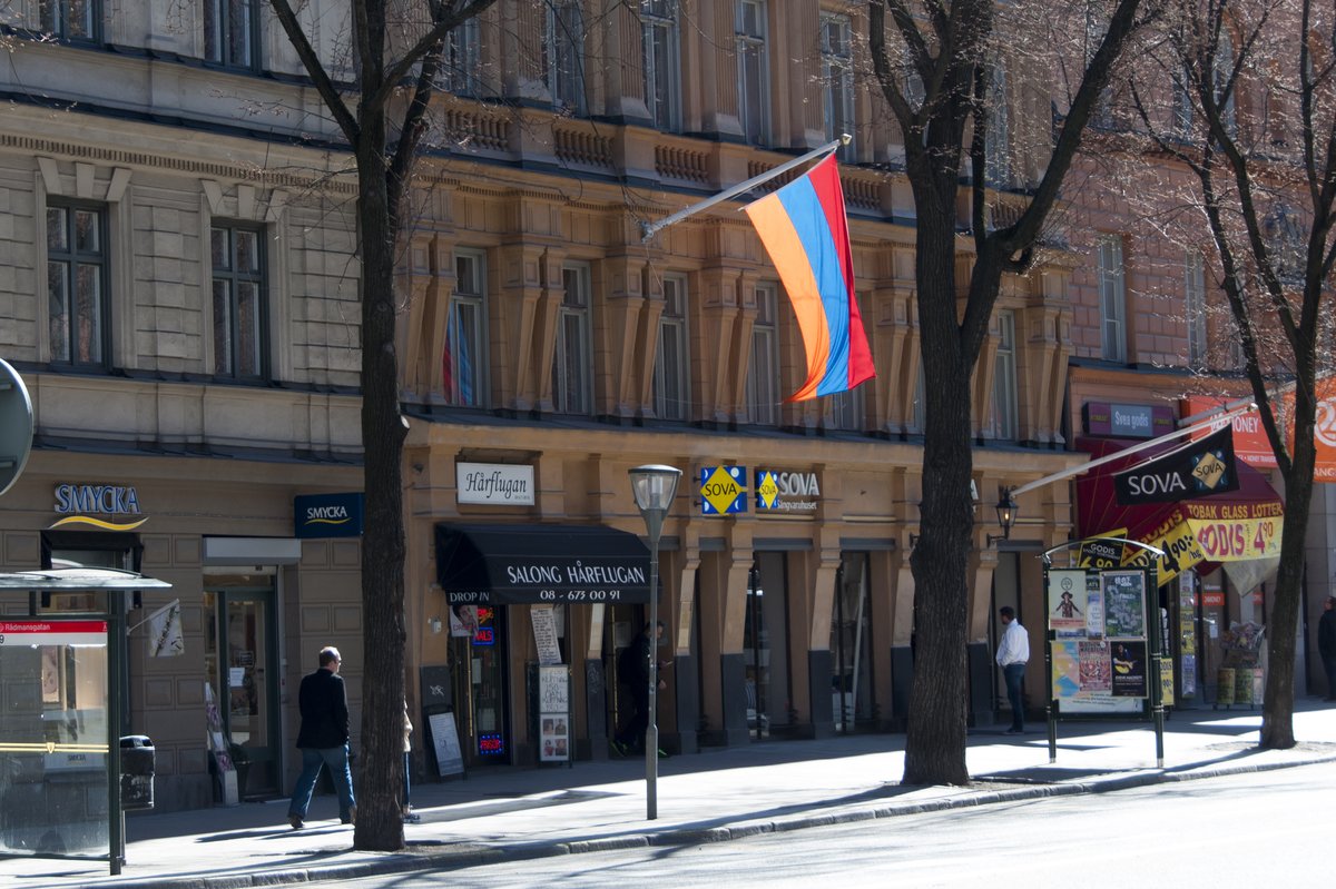 Embassy of Armenia building in Stockholm Sweden