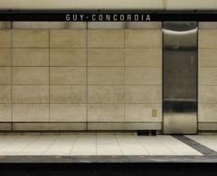 Wall mural at Guy-Concordia Metro Station in Montreal
