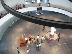 Stairway at the Hanoi Museum with modern architectural design