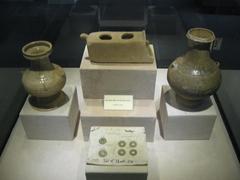 Ancient Han Dynasty coins displayed in Hanoi Museum
