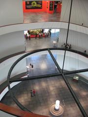 Stairway inside the Hanoi Museum with modern design and clean lines