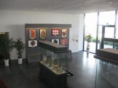 interior view of the 1st floor of Hanoi Museum with modern architectural design and exhibit displays