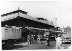 1953 aerial view of San Juan Market in Mexico City