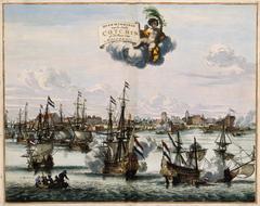 Victory of the Dutch V.O.C. over the Portuguese at Kochi on the Malabar coast in 1663