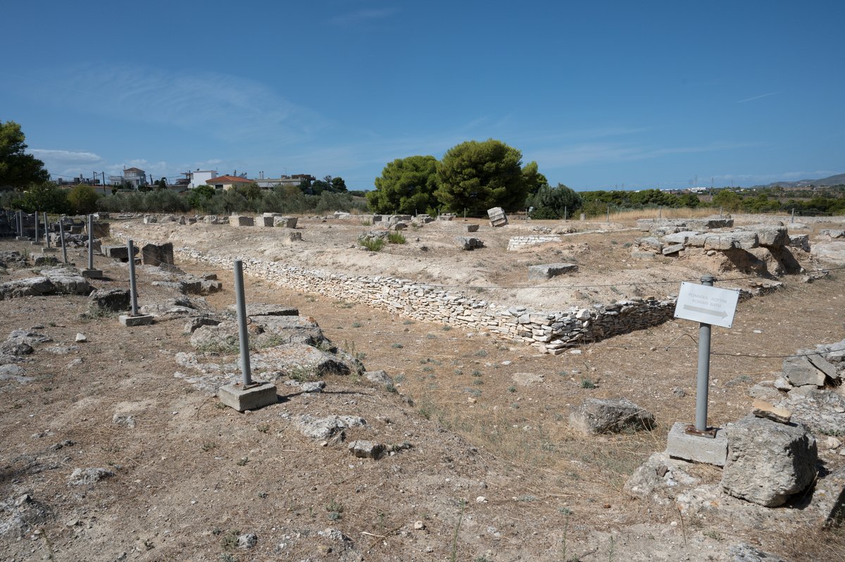 Temple of Poseidon at Isthmia in Loutraki, Greece