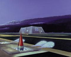Soviet ABM system near Moscow with GAZELLE nuclear interceptor missile and large radar