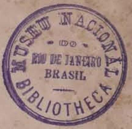 Museu Nacional do Rio de Janeiro Brasil Bibliotheca library ink stamp