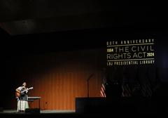 Ruthie Foster performing at LBJ Presidential Library commemorating the 60th Anniversary of the Civil Rights Act