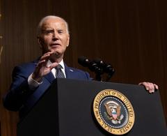 President Joe Biden delivering keynote address at LBJ Presidential Library