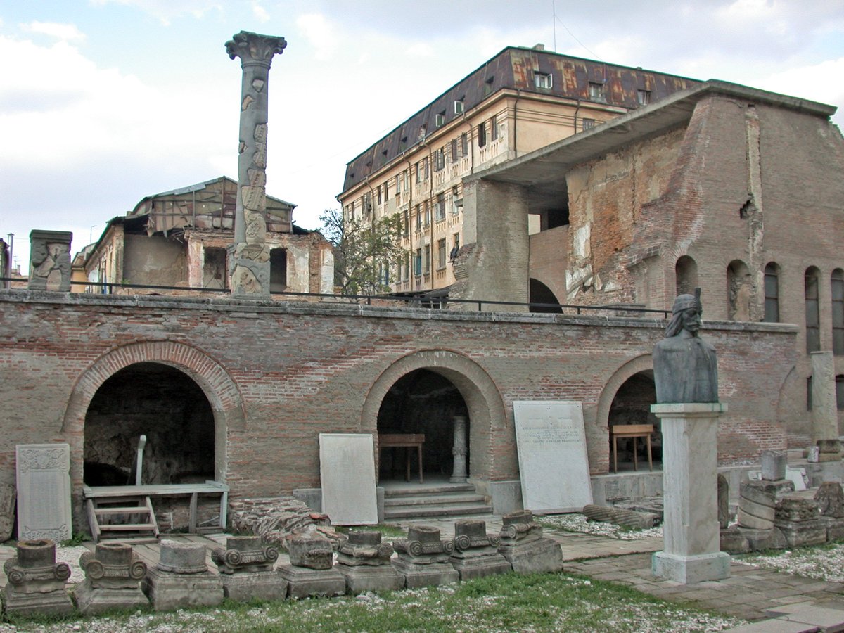 Historic Curtea Veche residence of Vlad the Impaler in Bucharest, Romania