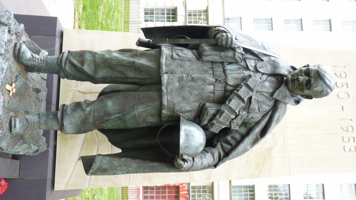 Statue erected in 2014 at Westminster commemorating the Korean War 1950-1953