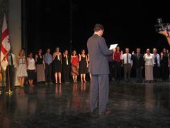 Peace Corps members swearing-in ceremony in Georgia 2006