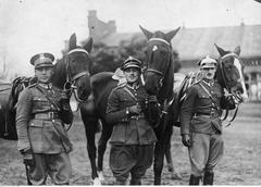 Polish equestrian team at the International Equestrian Competition for the Nations Cup in New York, October 1926