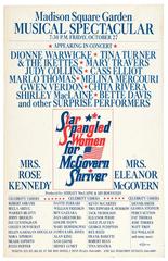 Concert poster for Star-Spangled Women for McGovern-Shriver benefit concert