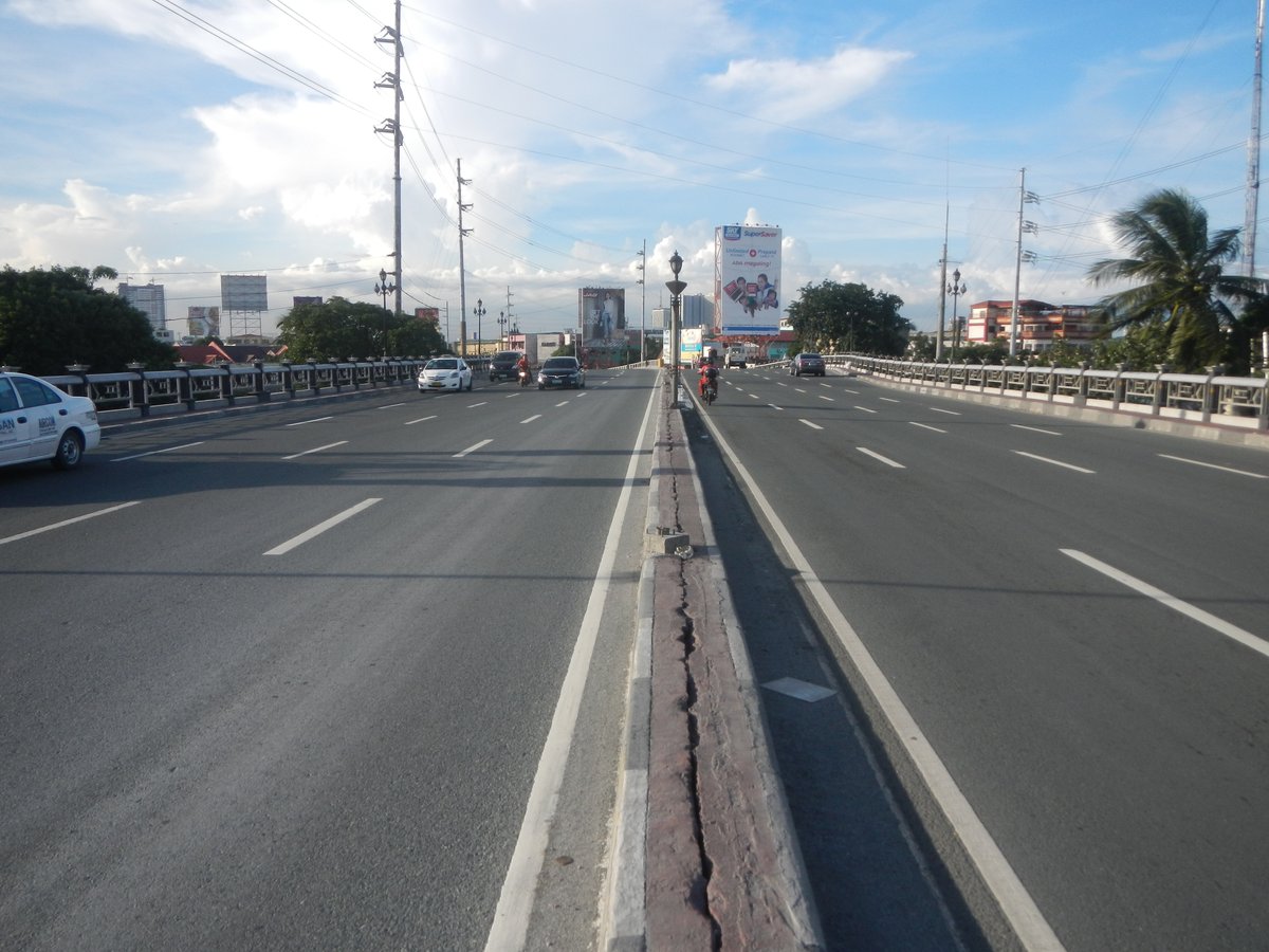 Mabini Bridge interconnecting with A. Lacson Avenue-Mabini Bridge Fly-Over in Manila over the Pasig River