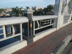 Mabini Bridge over Pasig River in Manila with A. Lacson Avenue-Mabini Bridge Fly-Over
