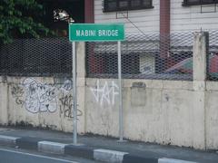 Mabini Bridge and A. Lacson Avenue-Mabini Bridge Fly-Over over Pasig River in Manila