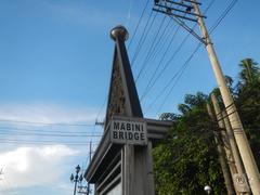 Mabini Bridge in Manila connecting A. Lacson Avenue-Mabini Bridge Fly-Over over the Pasig River with city streets