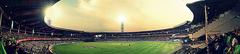Aerial view of M. Chinnaswamy Stadium in Bengaluru during a cricket match