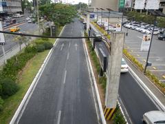 North Avenue interchange with EDSA highway in Quezon City featuring urban roads and SM West shopping center