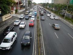 North Avenue and EDSA interchange in Quezon City with SM West mall