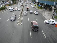 Intersection of North Avenue and EDSA with SM City North EDSA shopping mall in Quezon City