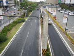 North Avenue and EDSA interchange in Quezon City with SM West and TriNoma shopping malls