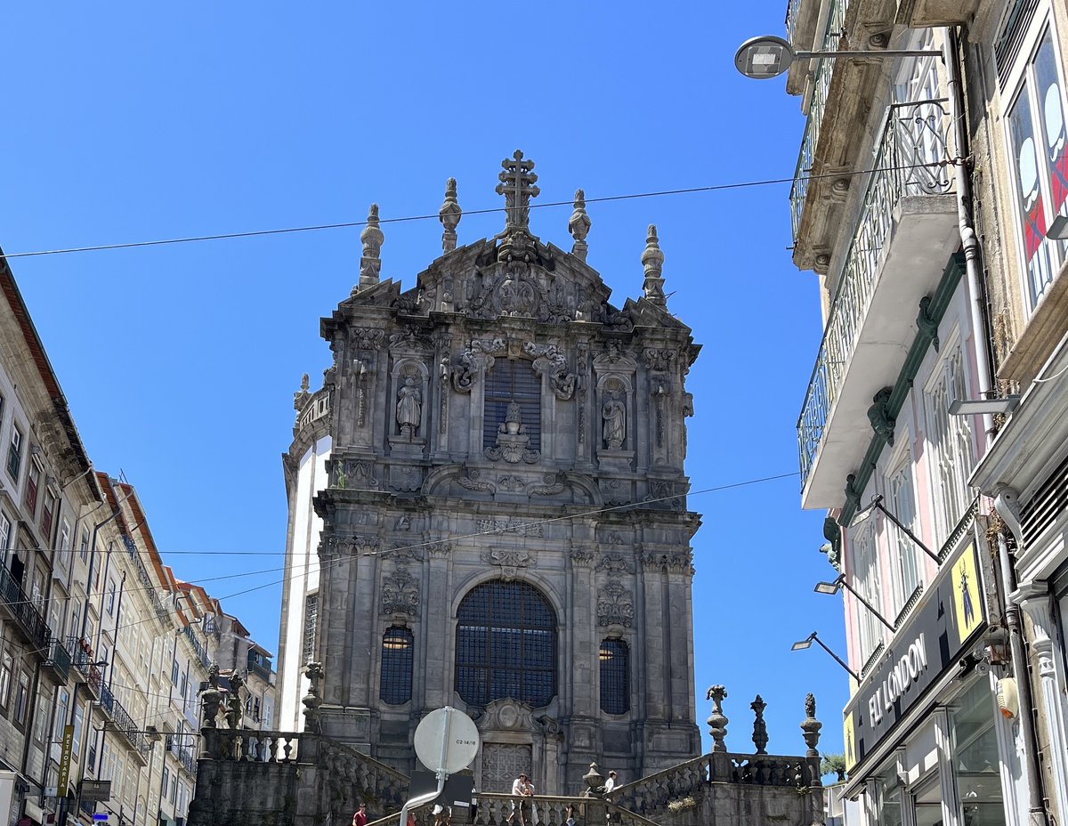 Clerigos Church facade in Porto, Portugal showcasing baroque architecture