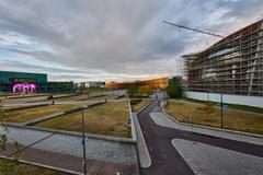 Helsinki Central Library Oodi modern architecture with glass facade