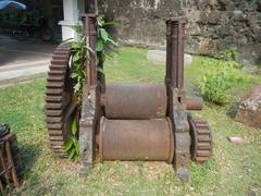 Baluarte de San Diego historic stone fort and gardens in Intramuros Manila with curved orillons and cannons