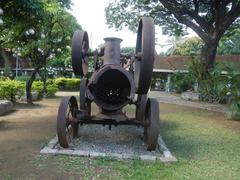 Baluarte de San Diego gardens and stone fort in Intramuros Manila with historic cannons and curved corners