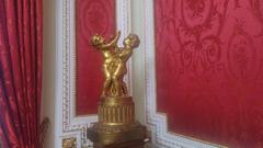 Interior view of Anichkov Palace with ornate decorations and chandeliers