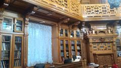 Anichkov Palace interior featuring ornate architectural details and luxurious chandeliers