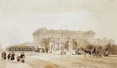 View of the Nikolayevsky Anichkov Palace in St Petersburg under clear sky