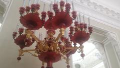 Intricate interior design of Anichkov Palace featuring ornate ceilings and decorative details
