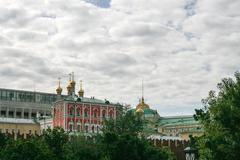 Modern replica of the Amusement Palace on the Moscow Kremlin wall