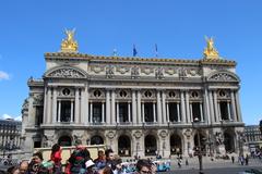 Opera Garnier in Paris, France, exterior view showcasing its ornate architecture