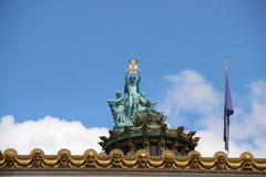 Opera Garnier in Paris, France exterior view on a sunny day