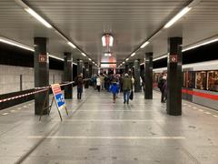 I. P. Pavlova metro station entrance in Prague